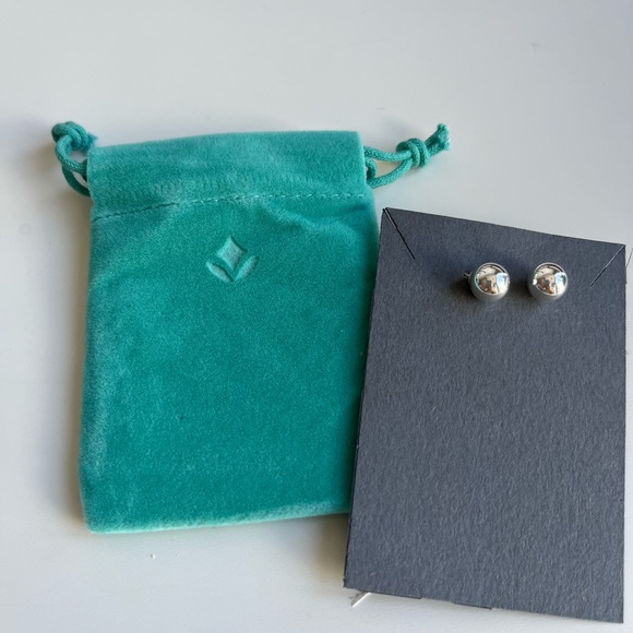 NWOT Brilliant Earth 925 Silver Ball Stud Earrings - Picture 6 of 6